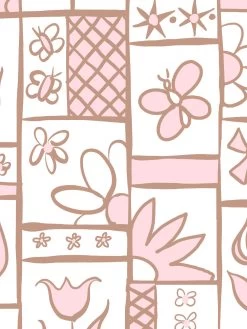'Rita's Kitchen' Wallpaper By Lingua Franca - Pink Adobe -Wall Decoration Store Ritas Kitchen PinkAdobe