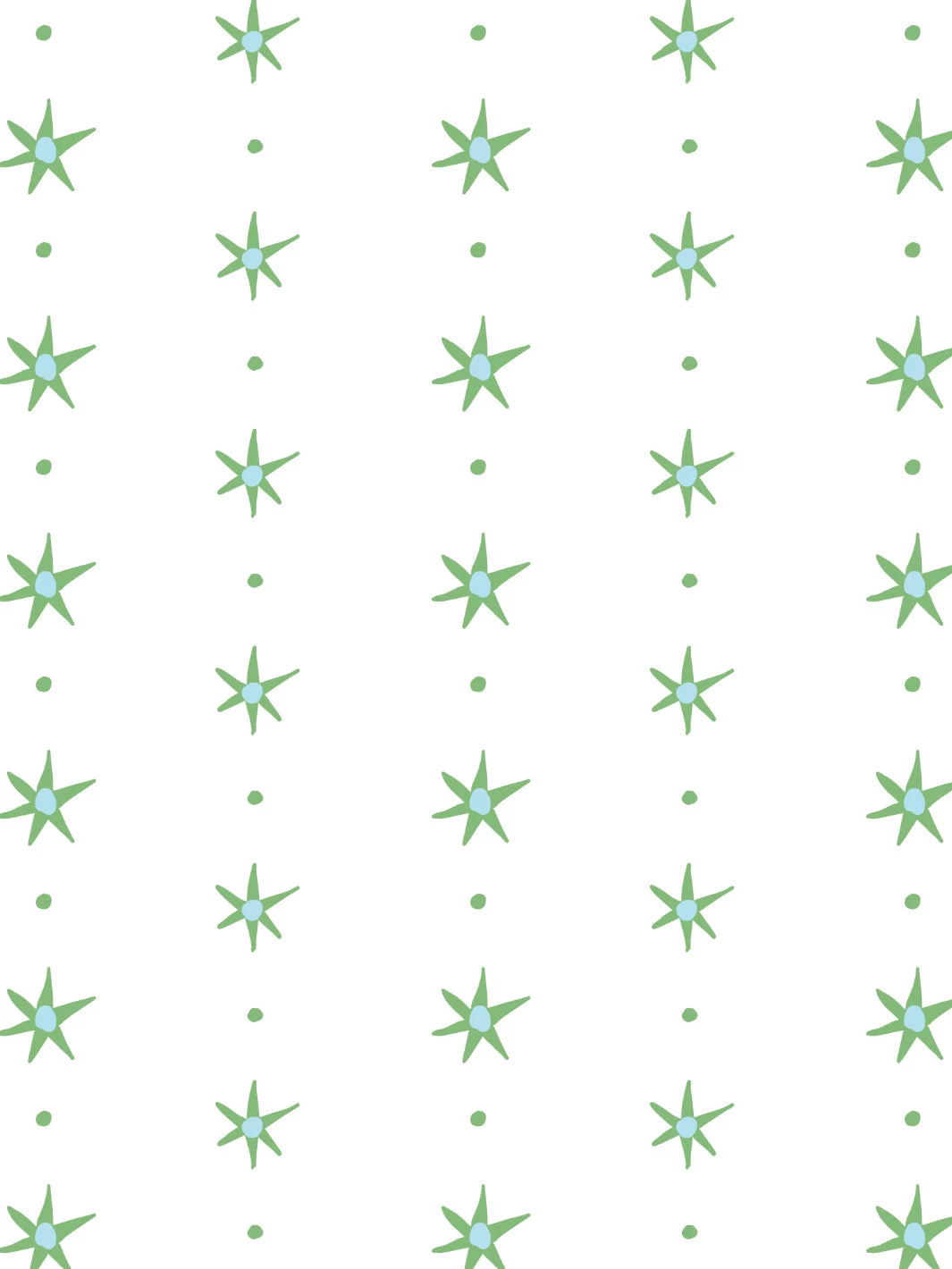 'Rita's Stars' Wallpaper By Lingua Franca - Green Blue 4 'Rita's Stars' Wallpaper By Lingua Franca - Green Blue - Image 2