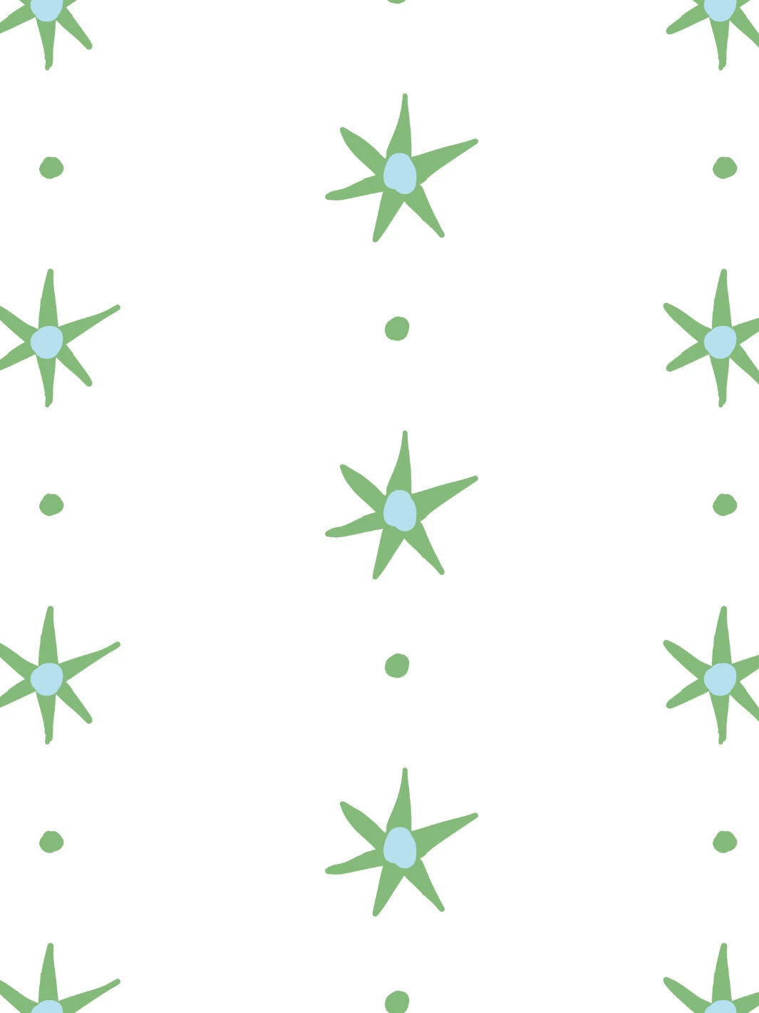 'Rita's Stars' Wallpaper By Lingua Franca - Green Blue 5 'Rita's Stars' Wallpaper By Lingua Franca - Green Blue - Image 3
