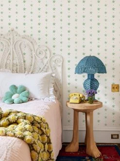 'Rita's Stars' Wallpaper By Lingua Franca - Green Blue