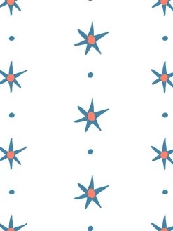 'Rita's Stars' Wallpaper By Lingua Franca - Lapis Watermelon 7 'Rita's Stars' Wallpaper By Lingua Franca - Lapis Watermelon -Wall Decoration Store Ritas Stars LapisWatermelon Detail