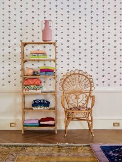 'Rita's Stars' Wallpaper By Lingua Franca - Maroon Lilac