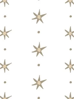 'Rita's Stars' Wallpaper By Lingua Franca - Oatmeal 7 'Rita's Stars' Wallpaper By Lingua Franca - Oatmeal -Wall Decoration Store Ritas Stars Oatmeal Detail