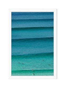 'Rolling Surf Aerial' By Nathan Turner Framed Art