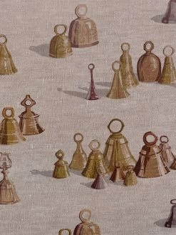'All The Bells' Flax Fabric By Sarah Jessica Parker - Neutral 7 'All The Bells' Flax Fabric By Sarah Jessica Parker - Neutral -Wall Decoration Store SJP AllTheBells Flax