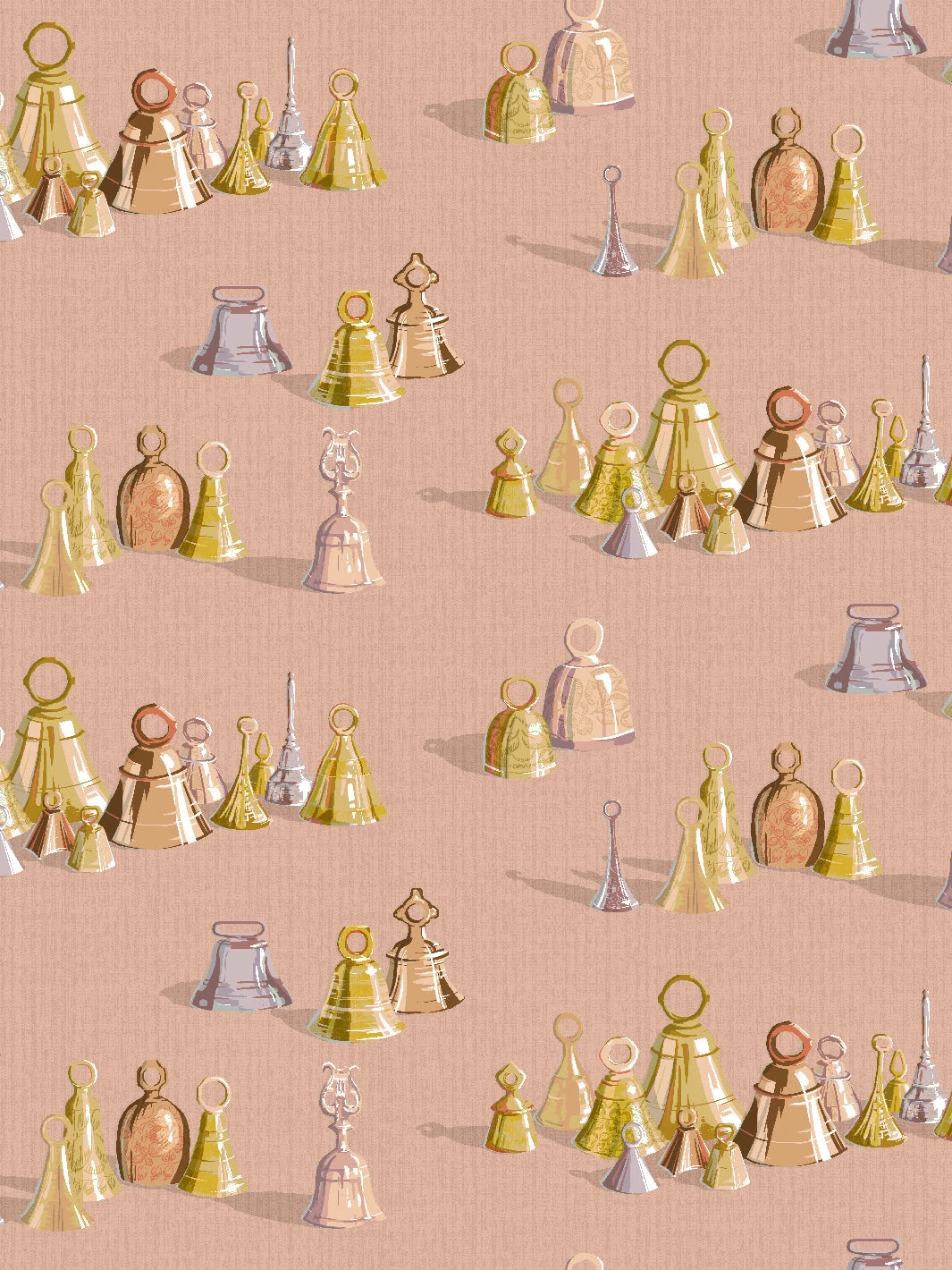 'All The Bells' Wallpaper By Sarah Jessica Parker - Clay Court 3 'All The Bells' Wallpaper By Sarah Jessica Parker - Clay Court