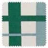 'Crosstown Plaid' Linen Fabric By Sarah Jessica Parker - Emerald Sky