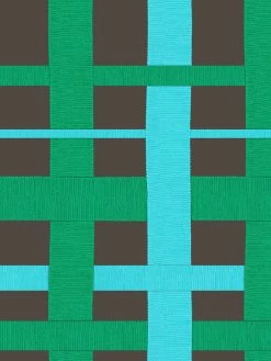 'Crosstown Plaid' Wallpaper By Sarah Jessica Parker - Emerald On Charcoal 7 'Crosstown Plaid' Wallpaper By Sarah Jessica Parker - Emerald On Charcoal -Wall Decoration Store SJP Crosstown Plaid Emerald on Charcoal Detail