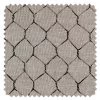 'Evelyn's Chicken Wire' Flax Fabric By Sarah Jessica Parker - Metal On Silver -Wall Decoration Store SJP Evelyns Chicken Wire Metal on Silver Flax Detail