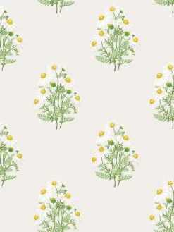 'Fleur De Camomille' Wallpaper By Sarah Jessica Parker - Parchment