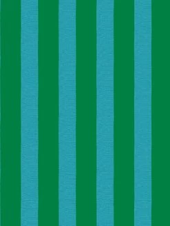 'Grosgrain Stripe' Wallpaper By Sarah Jessica Parker - Emerald Peacock