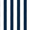 'Grosgrain Stripe On White' Wallpaper By Sarah Jessica Parker - Navy