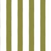 'Grosgrain Stripe On White' Wallpaper By Sarah Jessica Parker - Olive