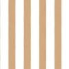 'Grosgrain Stripe On White' Wallpaper By Sarah Jessica Parker - Pecan -Wall Decoration Store SJP Grosgrain Stripe on White Pecan Design