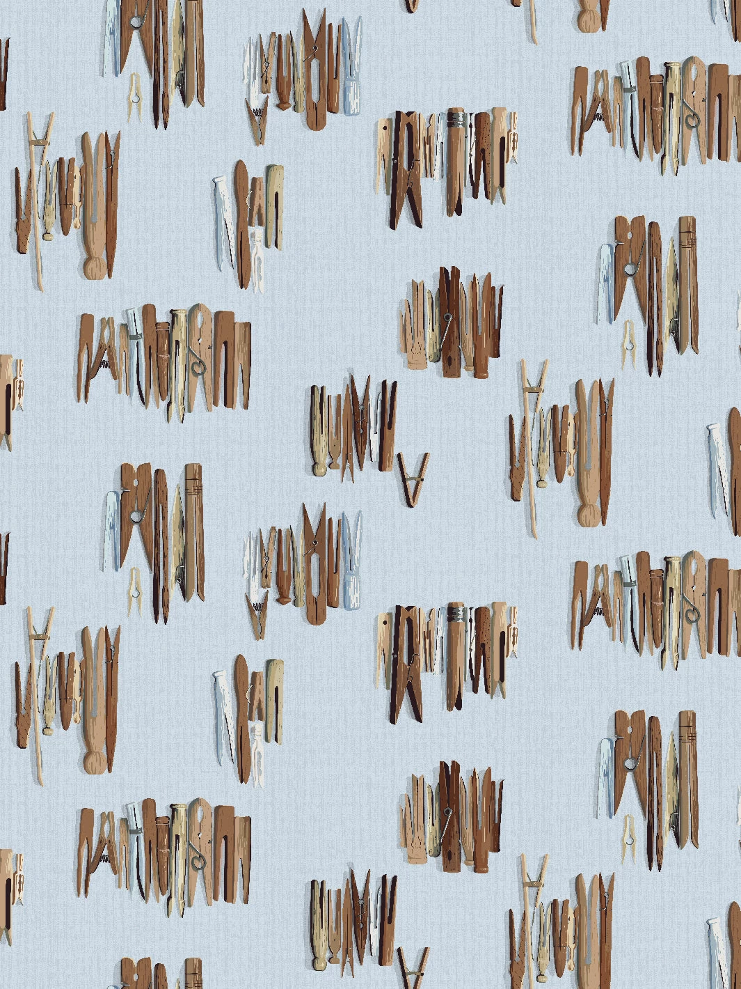 'Laundry Line' Wallpaper By Sarah Jessica Parker - Silver 3 'Laundry Line' Wallpaper By Sarah Jessica Parker - Silver