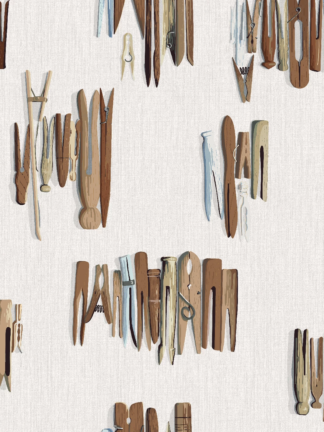 'Laundry Line' Wallpaper By Sarah Jessica Parker - Cream 4 'Laundry Line' Wallpaper By Sarah Jessica Parker - Cream - Image 2