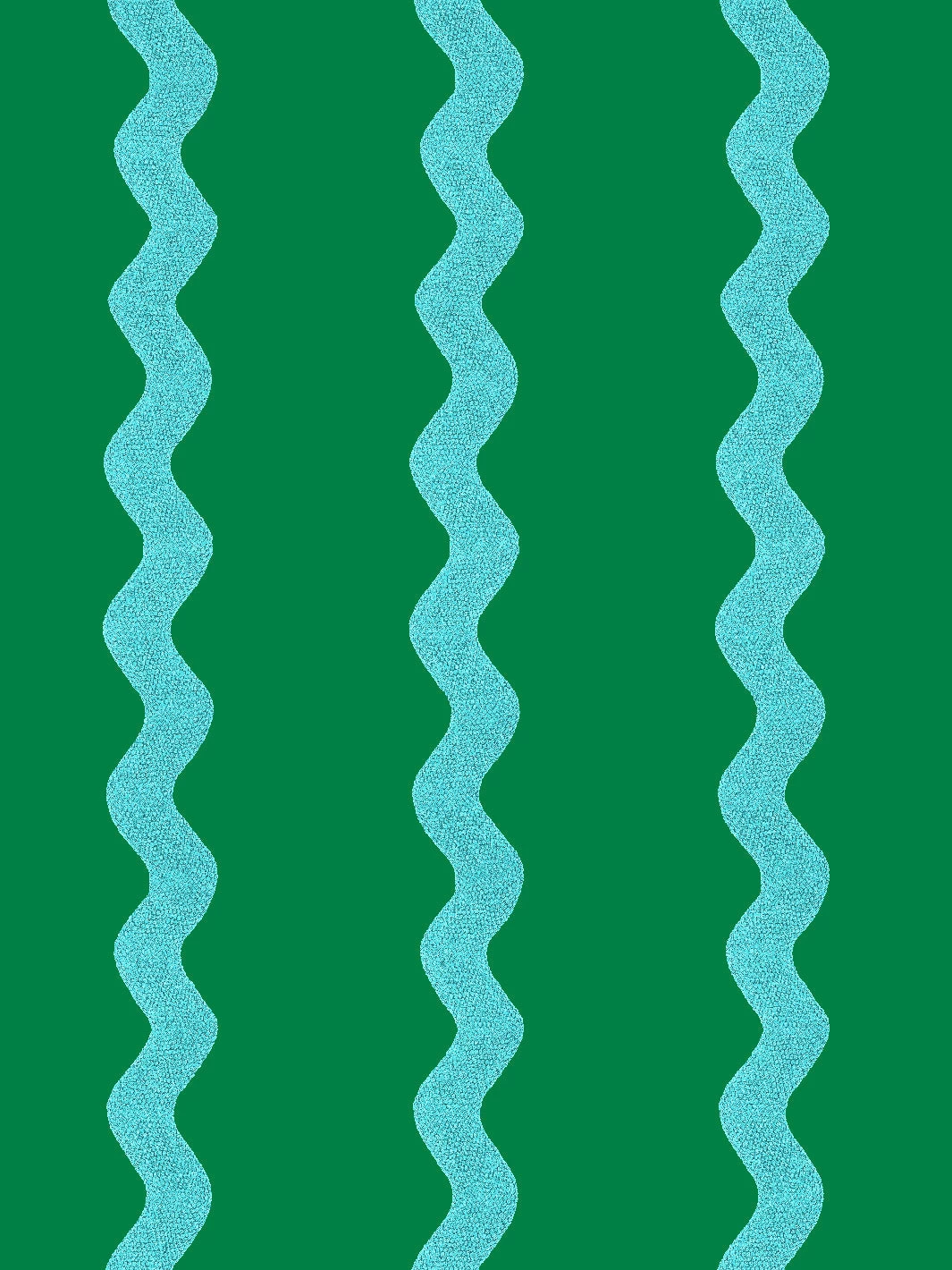'Ric-Rac Stripe' Wallpaper By Sarah Jessica Parker - Emerald Capri Blue 5 'Ric-Rac Stripe' Wallpaper By Sarah Jessica Parker - Emerald Capri Blue - Image 3