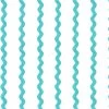'Ric-Rac Stripe On White' Wallpaper By Sarah Jessica Parker - Capri Blue