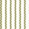 'Ric-Rac Stripe On White' Wallpaper By Sarah Jessica Parker - Olive