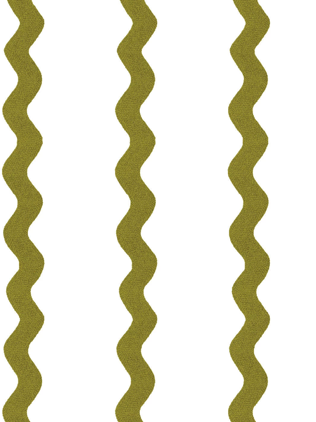 'Ric-Rac Stripe On White' Wallpaper By Sarah Jessica Parker - Olive 5 'Ric-Rac Stripe On White' Wallpaper By Sarah Jessica Parker - Olive - Image 3