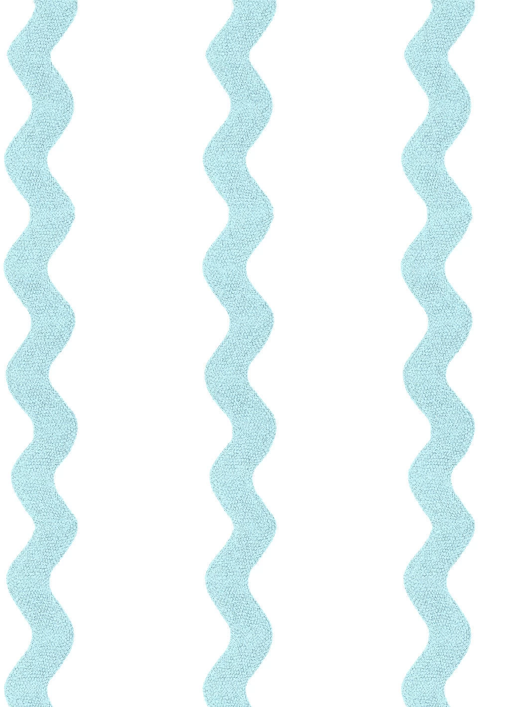 'Ric-Rac Stripe On White' Wallpaper By Sarah Jessica Parker - Sky 4 'Ric-Rac Stripe On White' Wallpaper By Sarah Jessica Parker - Sky - Image 2