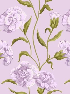'Townhouse' Mural Wallpaper By Sarah Jessica Parker - Heliotrope On Lavender -Wall Decoration Store SJP Townhouse Mural Heliotrope on Lavender Detail