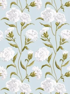 'Townhouse' Mural Wallpaper By Sarah Jessica Parker - Morning Dew On Misty Blue