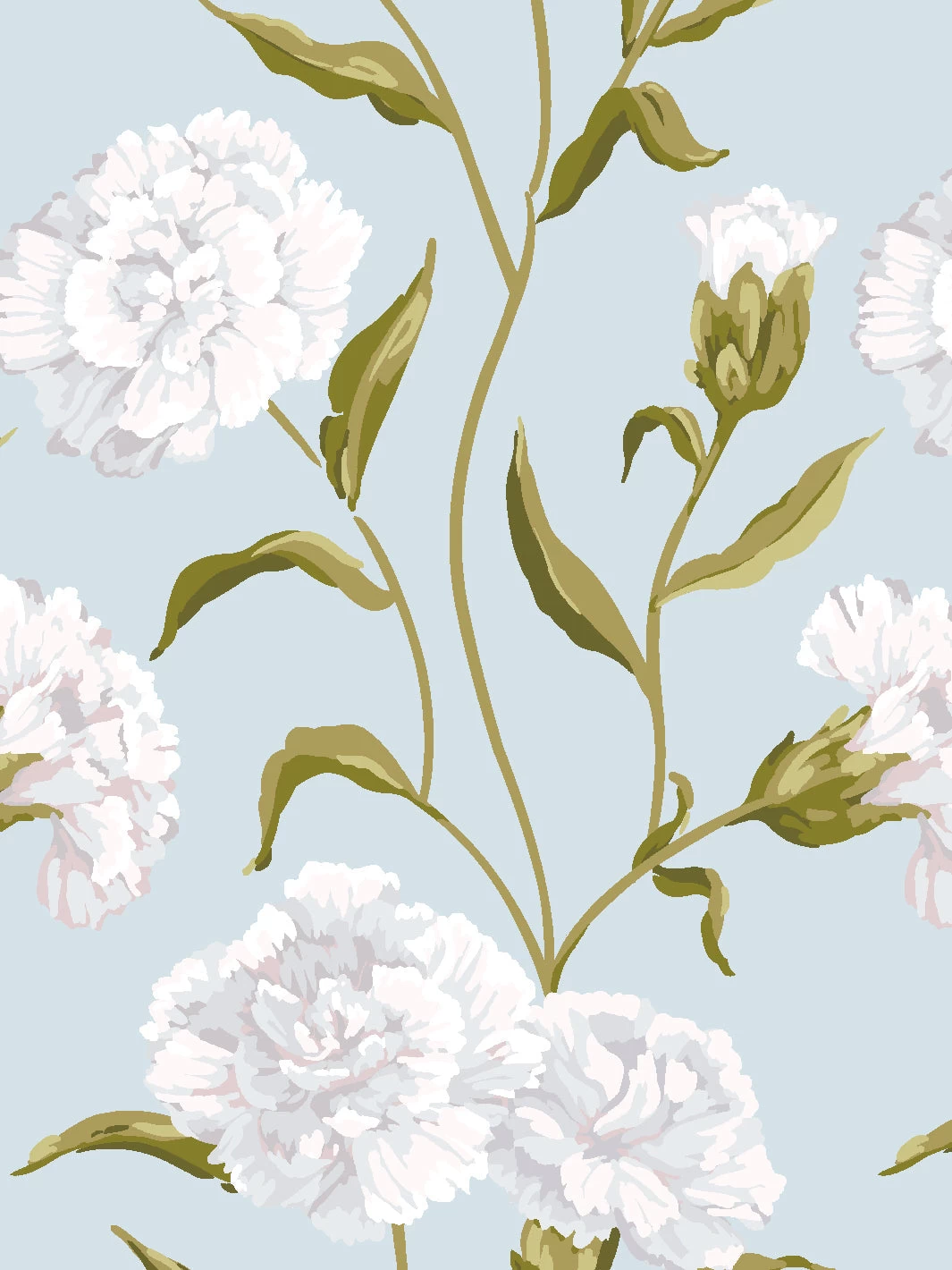 'Townhouse' Mural Wallpaper By Sarah Jessica Parker - Morning Dew On Misty Blue 4 'Townhouse' Mural Wallpaper By Sarah Jessica Parker - Morning Dew On Misty Blue - Image 2