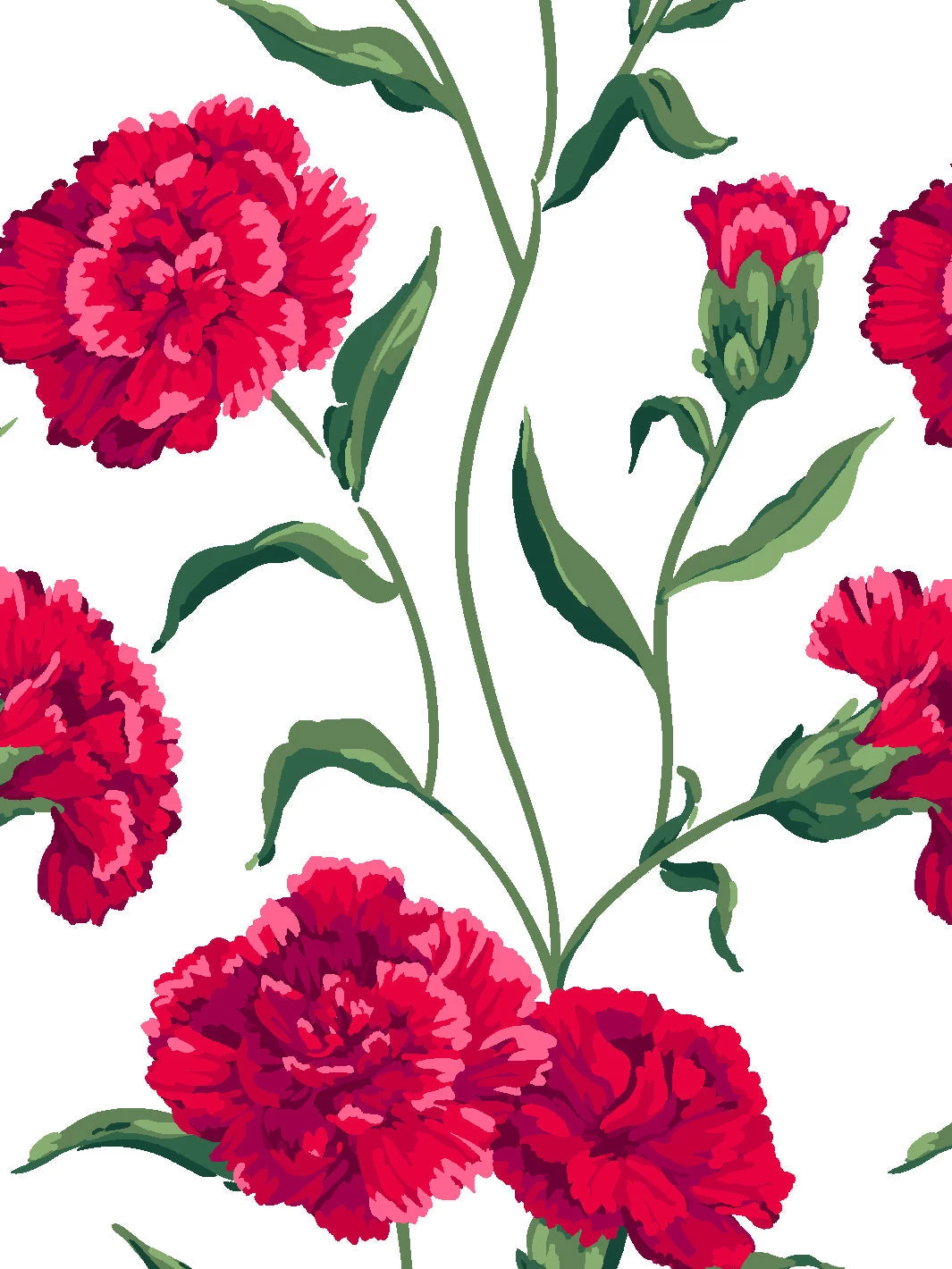 'Townhouse' Mural Wallpaper By Sarah Jessica Parker - Scarlet 5 'Townhouse' Mural Wallpaper By Sarah Jessica Parker - Scarlet - Image 3