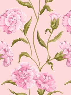 'Townhouse' Mural Wallpaper By Sarah Jessica Parker - Slipper On Rosé -Wall Decoration Store SJP Townhouse Mural Slipper on Rose Detail