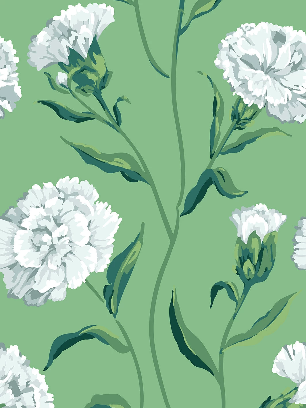 'Townhouse' Wallpaper By Sarah Jessica Parker - Silver On Jade 5 'Townhouse' Wallpaper By Sarah Jessica Parker - Silver On Jade - Image 3