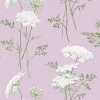 'The Queen's Lace' Wallpaper By Sarah Jessica Parker - Lavender -Wall Decoration Store SJP WS The Queens Lace Lavender Design