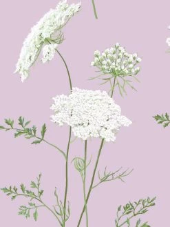 'The Queen's Lace' Wallpaper By Sarah Jessica Parker - Lavender -Wall Decoration Store SJP WS The Queens Lace Lavender Detail