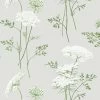 'The Queen's Lace' Wallpaper By Sarah Jessica Parker - Silver -Wall Decoration Store SJP WS The Queens Lace Silver Design