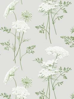 'The Queen's Lace' Wallpaper By Sarah Jessica Parker - Silver
