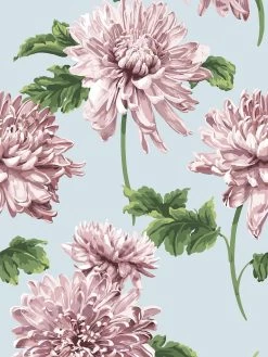 'Mums For Marion' Wallpaper By Sarah Jessica Parker - Misty Blue