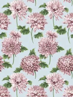 'Mums For Marion Small' Wallpaper By Sarah Jessica Parker - Misty Blue