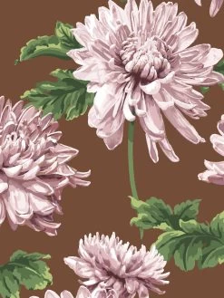 'Mums For Marion Small' Wallpaper By Sarah Jessica Parker - Writing Desk Brown -Wall Decoration Store SJPxWS Mums for Marion Small Writing Desk Brown Detail