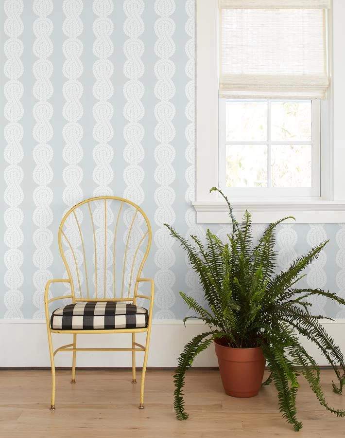 'Sailor Knot' Wallpaper By Wallshoppe - Fog 4 'Sailor Knot' Wallpaper By Wallshoppe - Fog - Image 2