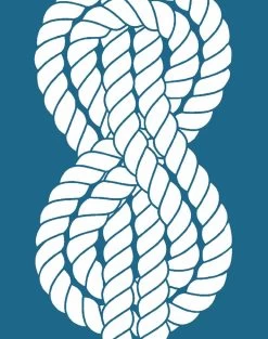 'Sailor Knot' Wallpaper By Wallshoppe - Cadet Blue -Wall Decoration Store SailorKnot forweb detail cadetblue 6f3861fb abc8 4365 a054 b95a85db307b