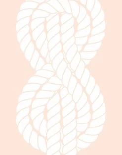 'Sailor Knot' Wallpaper By Wallshoppe - Peach -Wall Decoration Store SailorKnot forweb detail peach 490cf87a c769 41b7 8e14 7976b08898ea