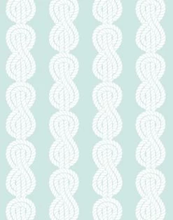 'Sailor Knot' Wallpaper By Wallshoppe - Seafoam -Wall Decoration Store SailorKnot forweb seafoam af008709 9717 4b6e 9de4 76fa870ced8c