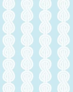 'Sailor Knot' Wallpaper By Wallshoppe - Sky