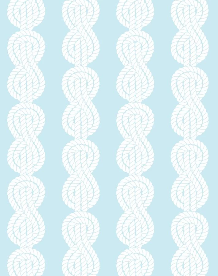 'Sailor Knot' Wallpaper By Wallshoppe - Sky 3 'Sailor Knot' Wallpaper By Wallshoppe - Sky