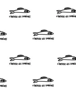 'Sardines' Wallpaper By Clare V. - Onyx