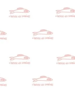'Sardines' Wallpaper By Clare V. - Pink 9 'Sardines' Wallpaper By Clare V. - Pink -Wall Decoration Store Sardines pink Product 836b0895 c290 4a74 ba94 50db1abf5c43
