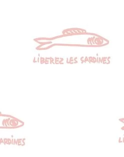 'Sardines' Wallpaper By Clare V. - Pink 8 'Sardines' Wallpaper By Clare V. - Pink -Wall Decoration Store Sardines pink detail 2b814ef3 3b59 4da2 8494 a4abe63d4886