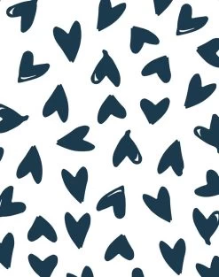 'Hearts' Wallpaper By Sugar Paper - Navy On White 8 'Hearts' Wallpaper By Sugar Paper - Navy On White -Wall Decoration Store ScatterHearts hires4web navy on white detail 32a1acf6 956e 418c 9985 c629215e45a0