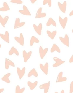 'Hearts' Wallpaper By Sugar Paper - Pink On White -Wall Decoration Store ScatterHearts hires4web pink on white C web detail 0bd36832 3018 43d5 acd8 22694234dc46