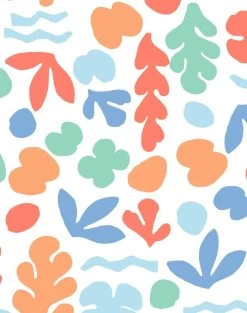 'Small Sea Garden' Wallpaper By Tea Collection - Caribbean -Wall Decoration Store SeaGarden Small Caribbean detail